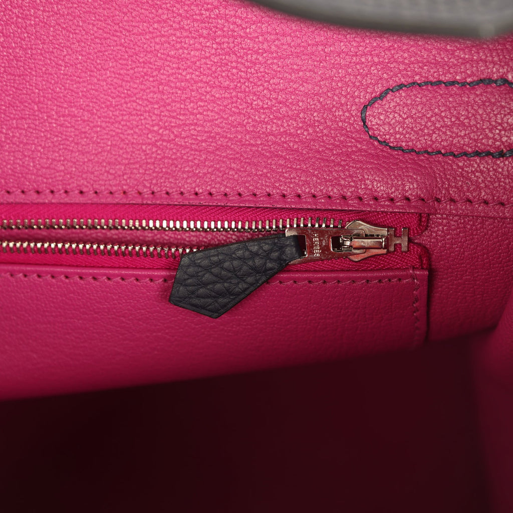 Birkin 30 Bleu Nuit Verso Togo Palladium Hardware Bag
