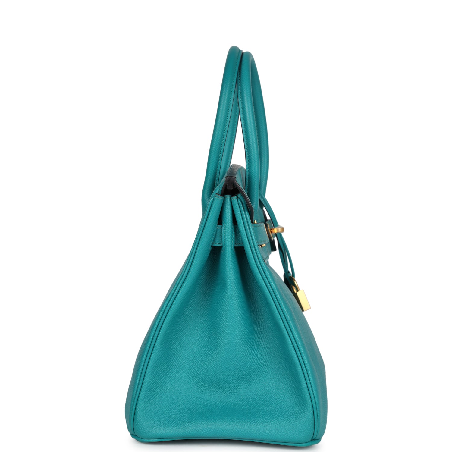 Birkin 30 Bleu Paon Epsom Gold Hardware Bag