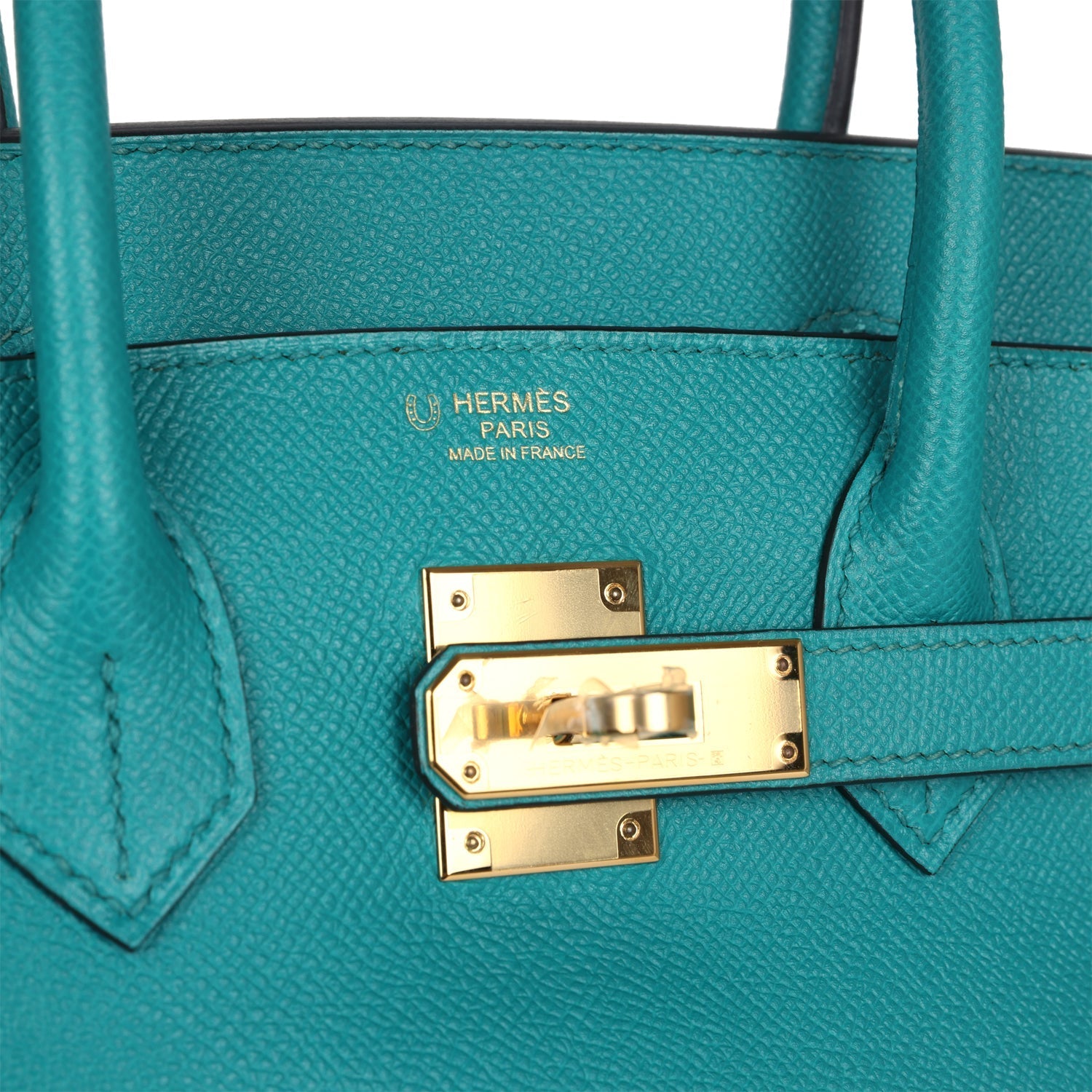 Birkin 30 Bleu Paon Epsom Gold Hardware Bag