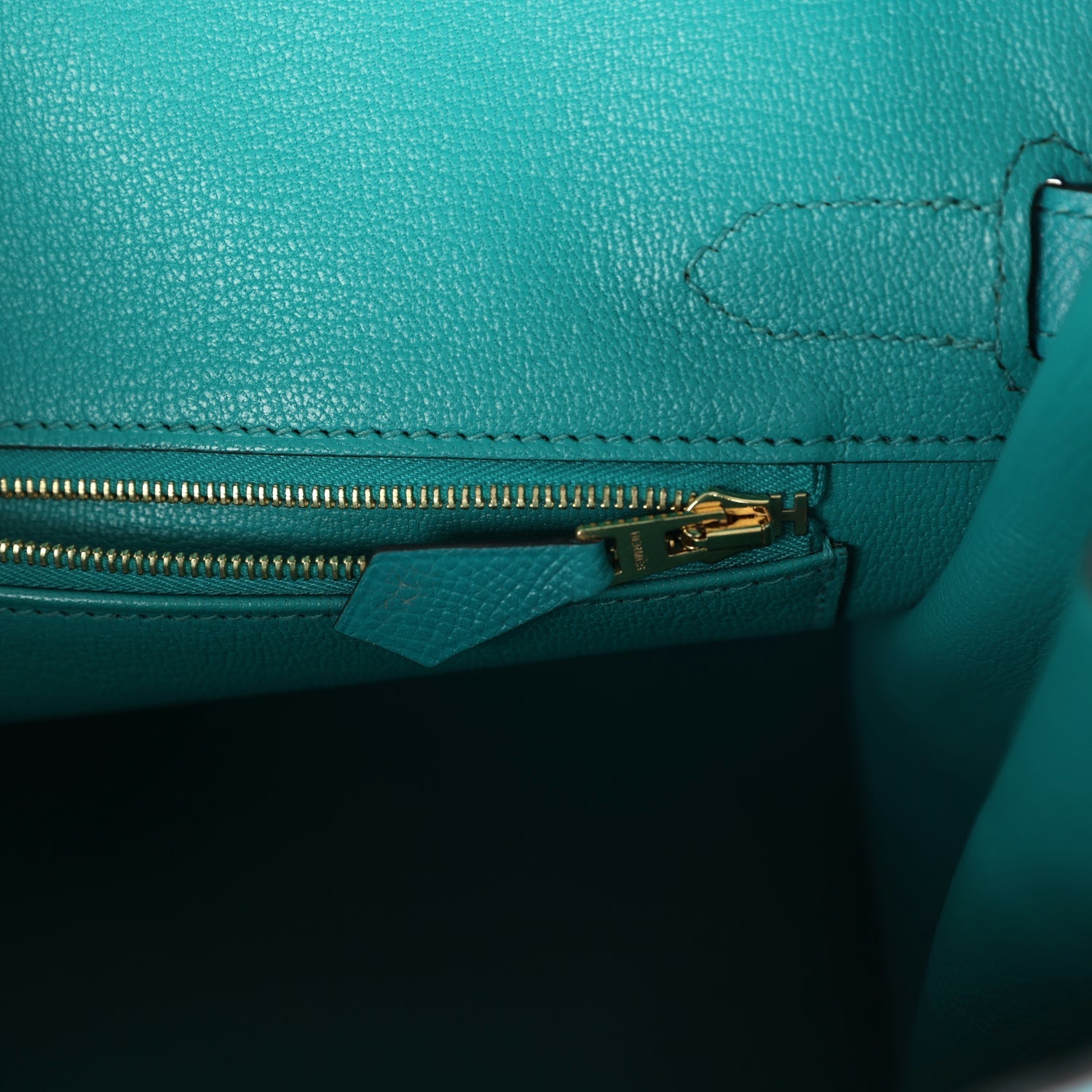 Birkin 30 Bleu Paon Epsom Gold Hardware Bag