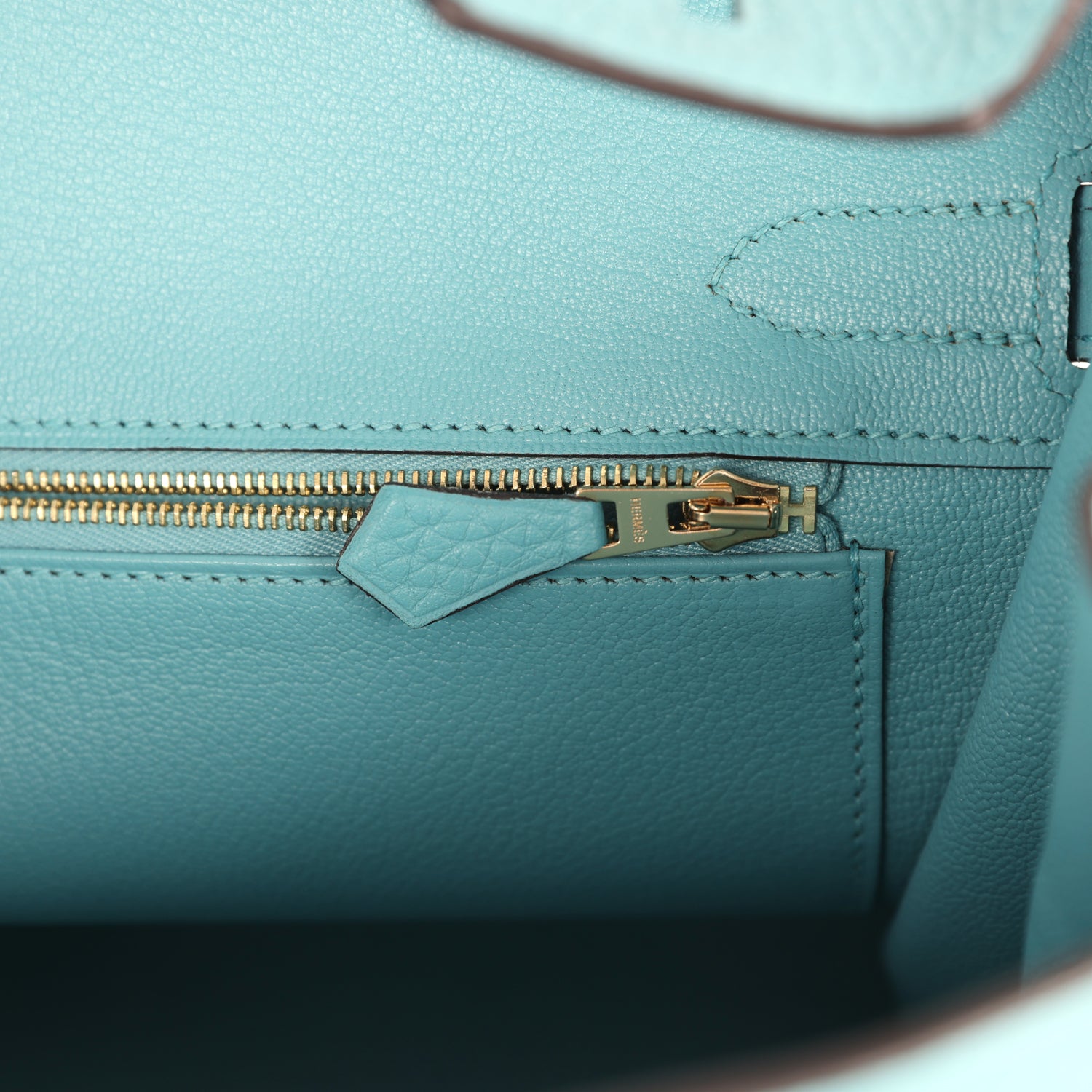 Birkin 30 Bleu Saint-Cyr Clemence Gold Hardware Bag