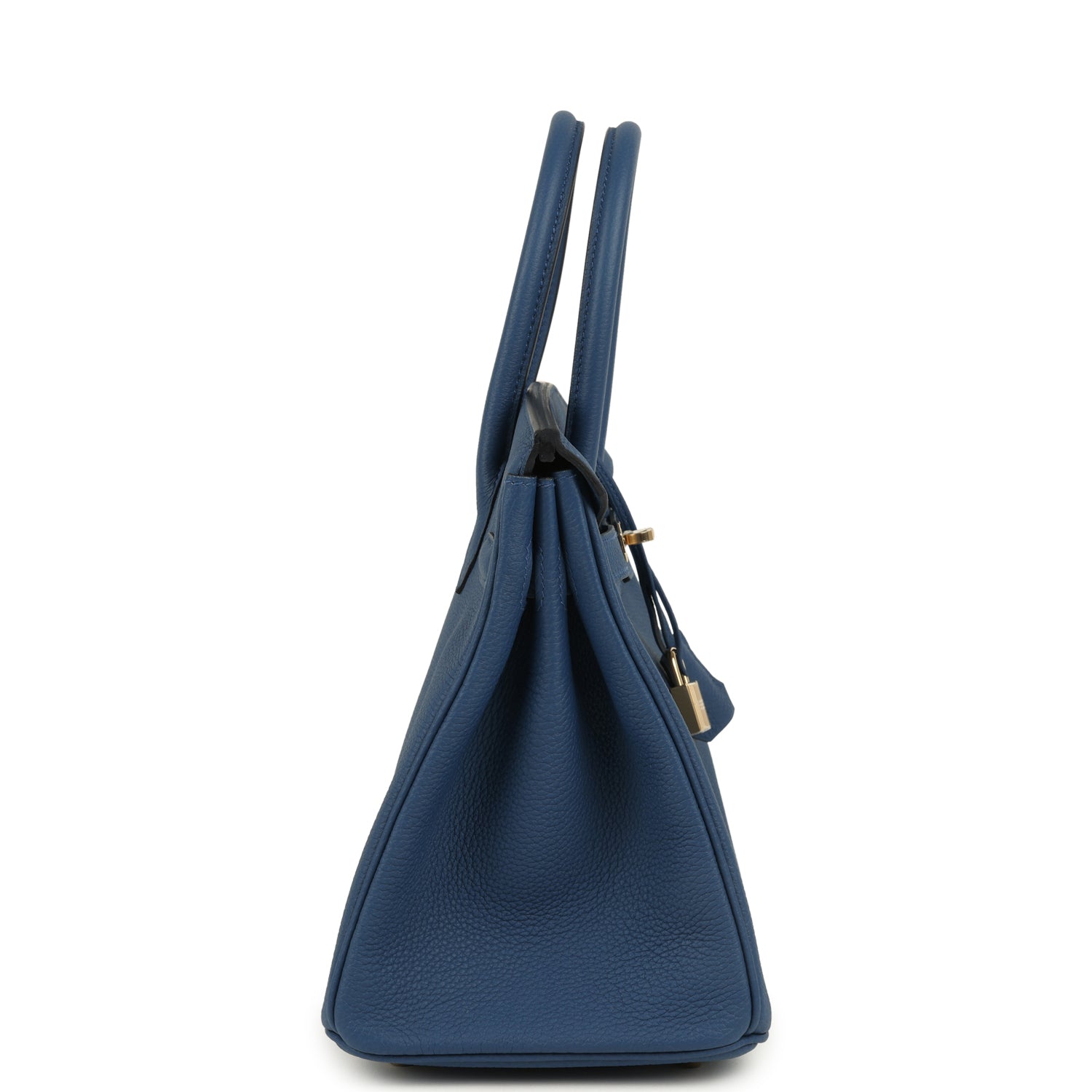 Birkin 30 Bleu Tie Togo Permabrass Hardware Bag