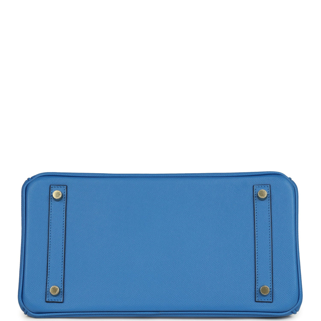 Birkin 30 Bleu Zellige Epsom Gold Hardware Bag