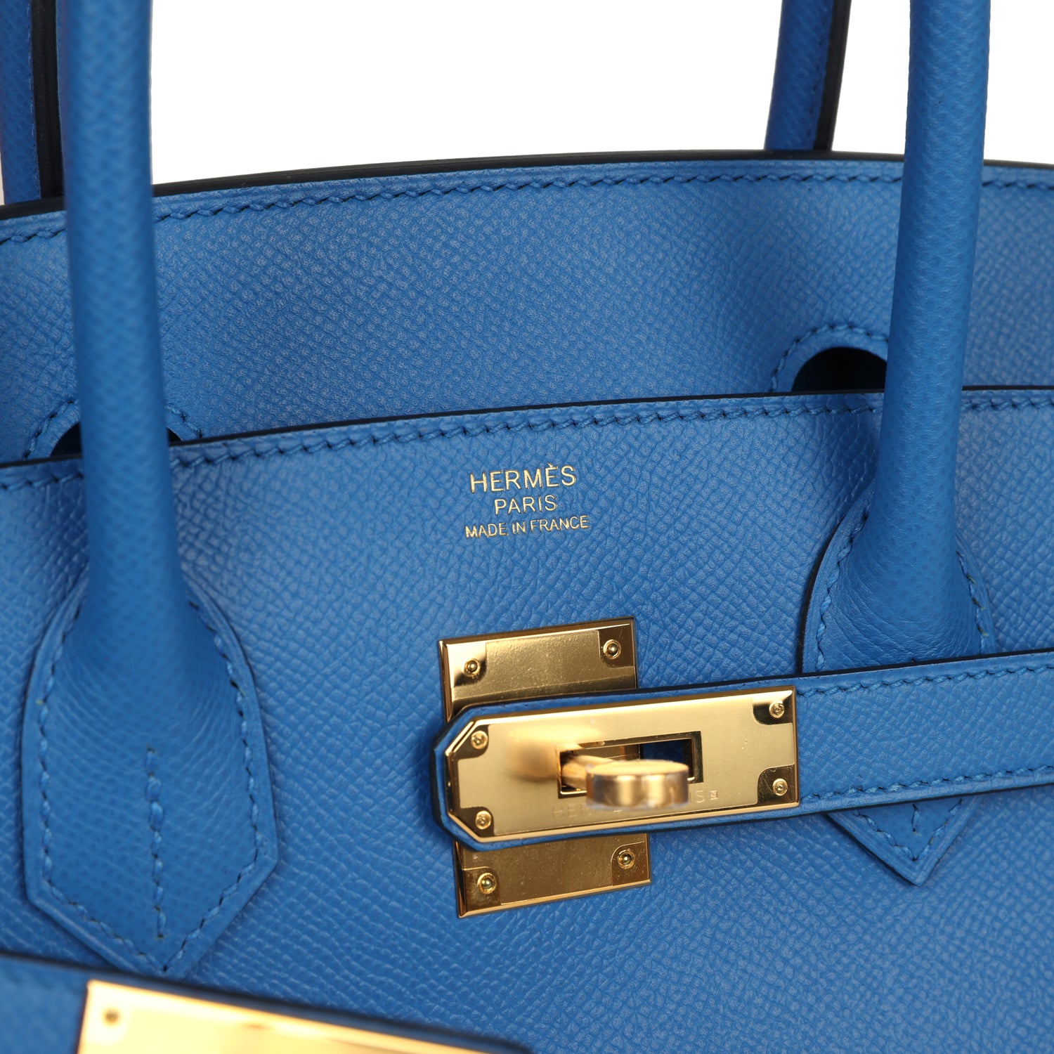 Birkin 30 Bleu Zellige Epsom Gold Hardware Bag