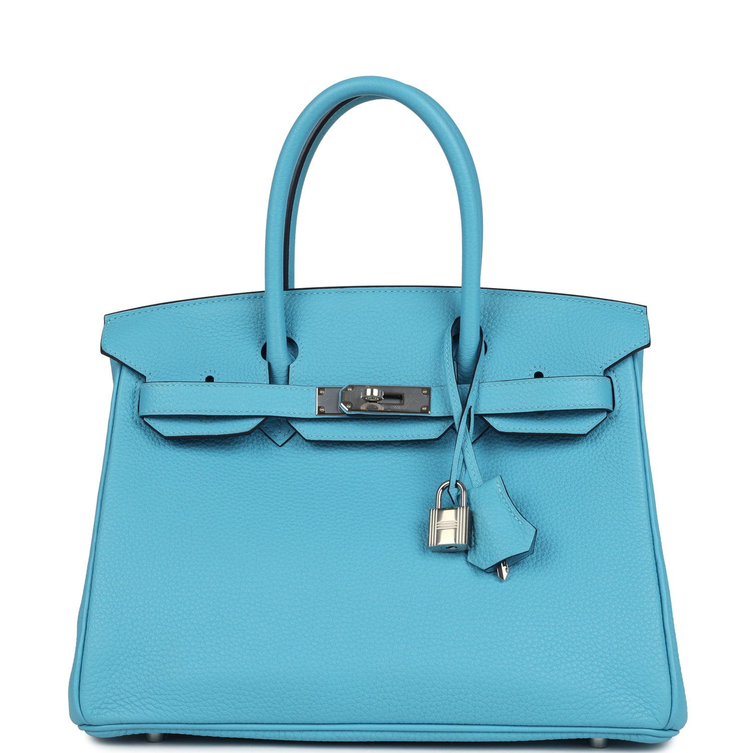 Birkin 30 Bleu du Nord Togo Palladium Hardware Bag