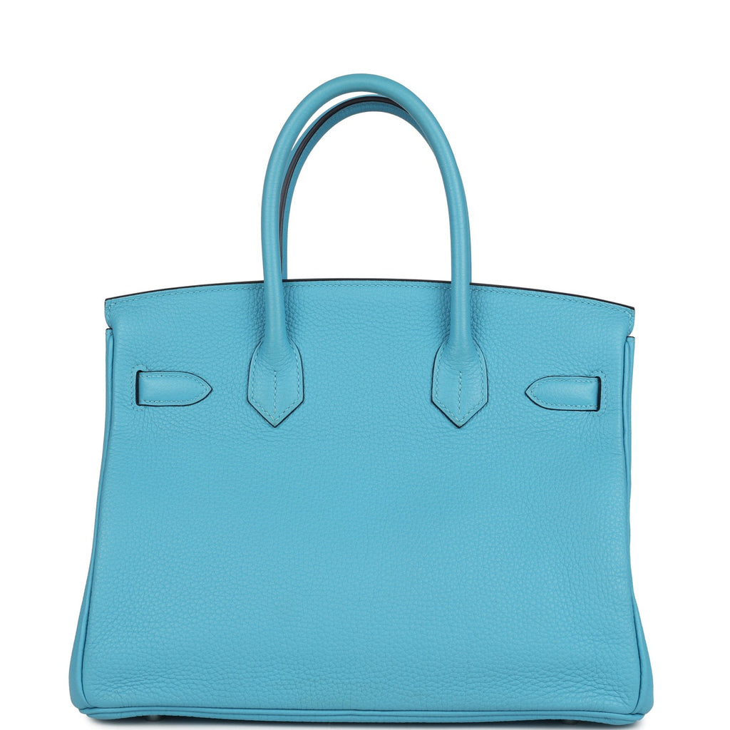 Birkin 30 Bleu du Nord Togo Palladium Hardware Bag