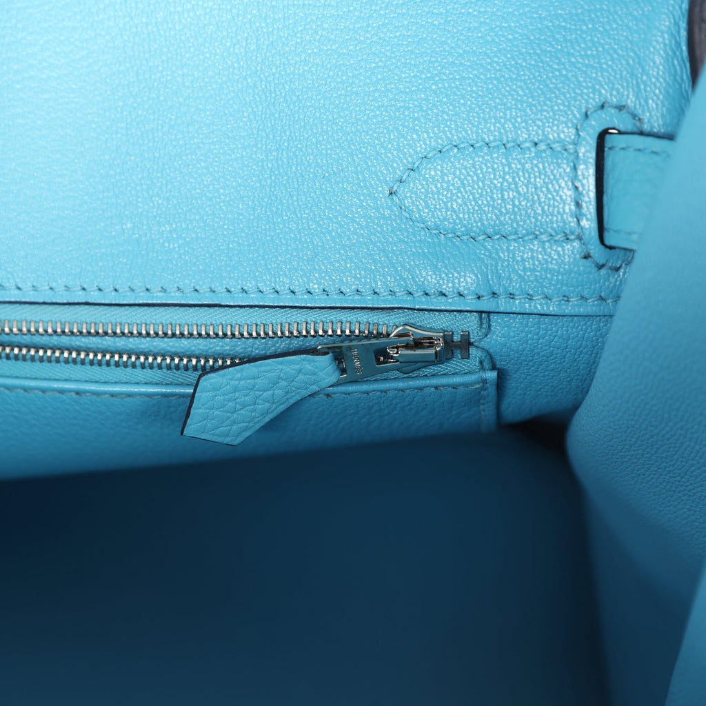 Birkin 30 Bleu du Nord Togo Palladium Hardware Bag