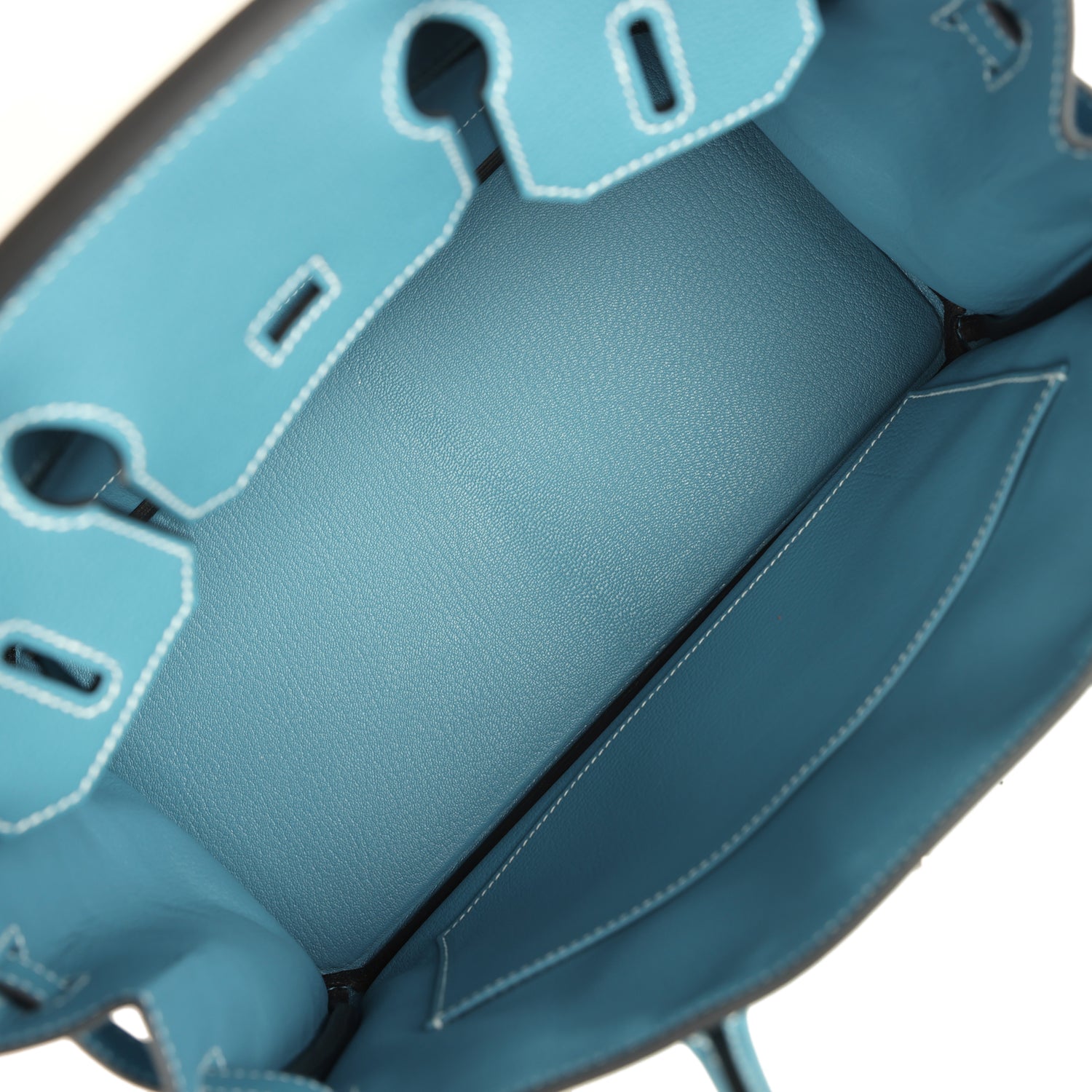 Birkin 30 Blue Jean Togo Palladium Hardware Bag