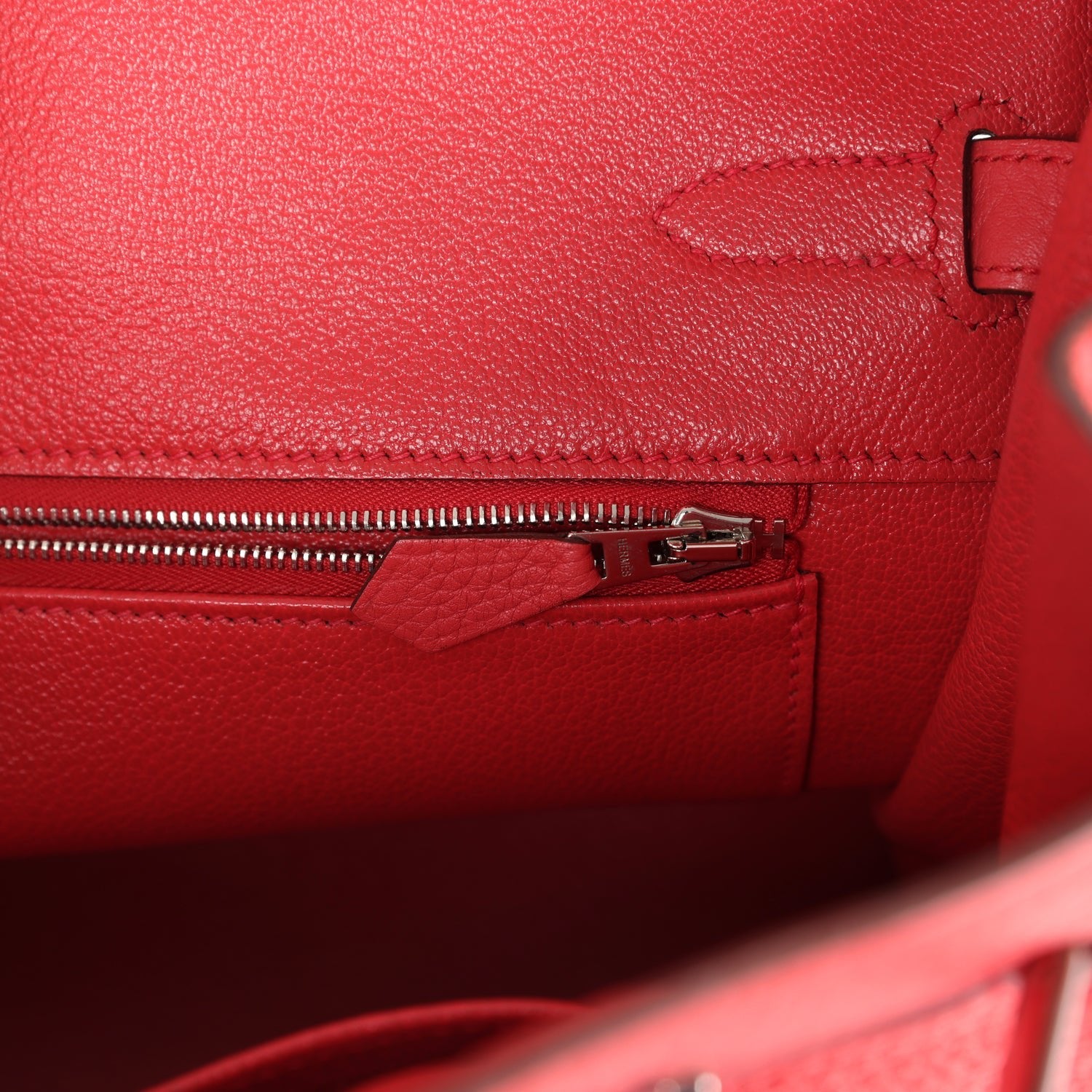 Birkin 30 Bougainvillea Clemence Palladium Hardware Bag