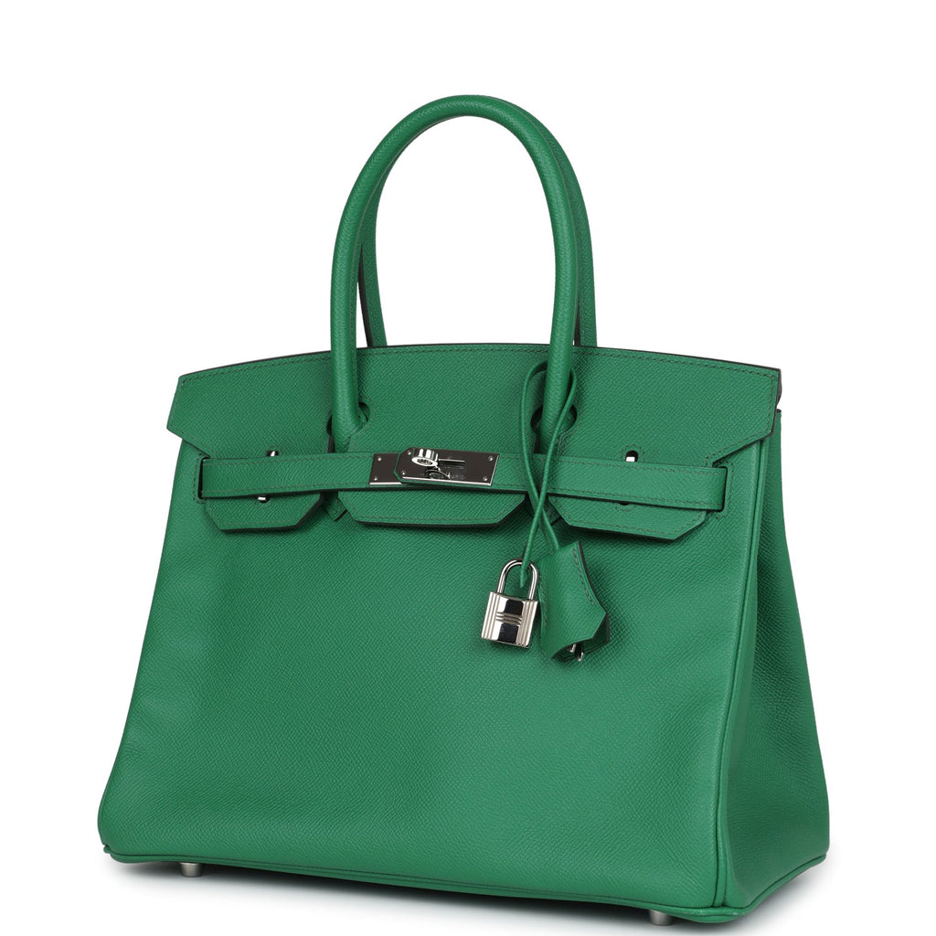 Birkin 30 Cactus Epsom Palladium Hardware Bag