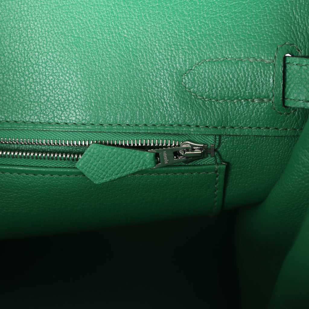 Birkin 30 Cactus Epsom Palladium Hardware Bag