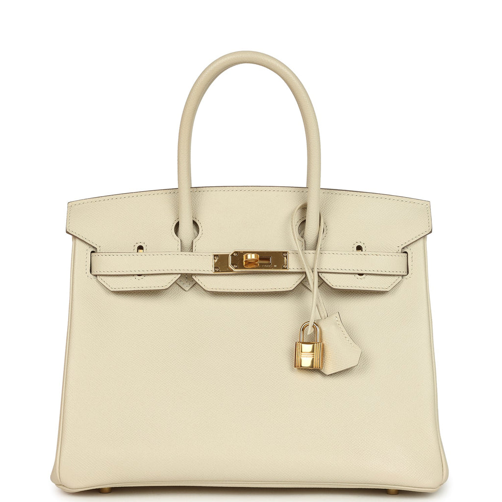 Birkin 30 Craie Epsom Gold Hardware Bag