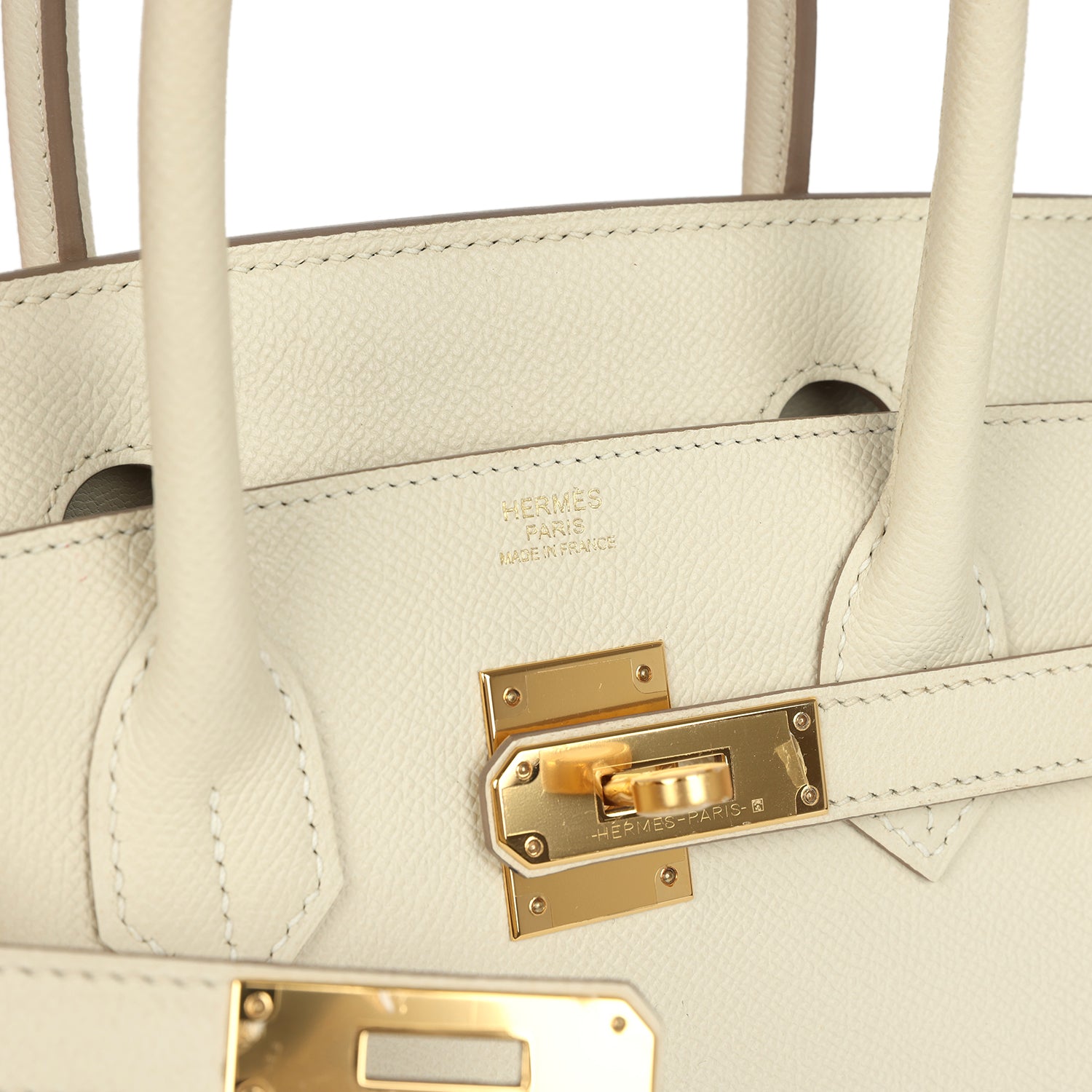 Birkin 30 Craie Epsom Gold Hardware Bag