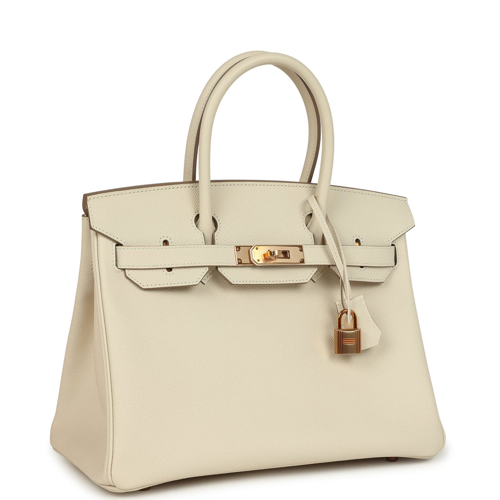 Birkin 30 Craie Epsom Rose Gold Hardware Bag