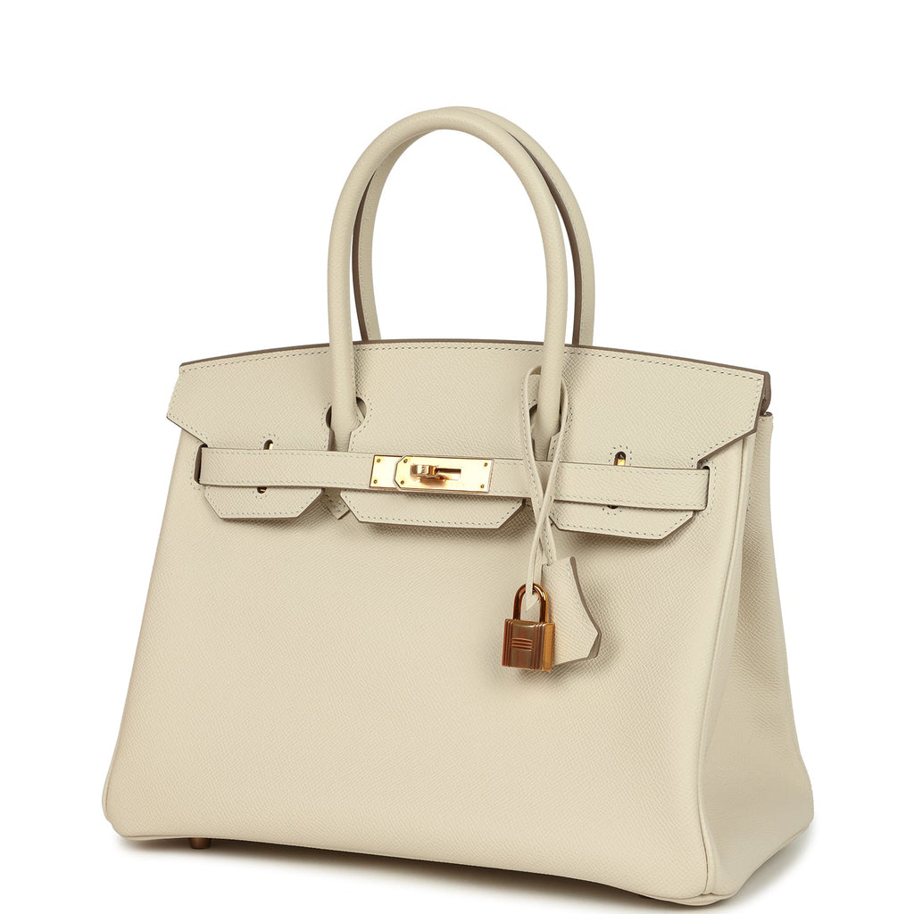 Birkin 30 Craie Epsom Rose Gold Hardware Bag