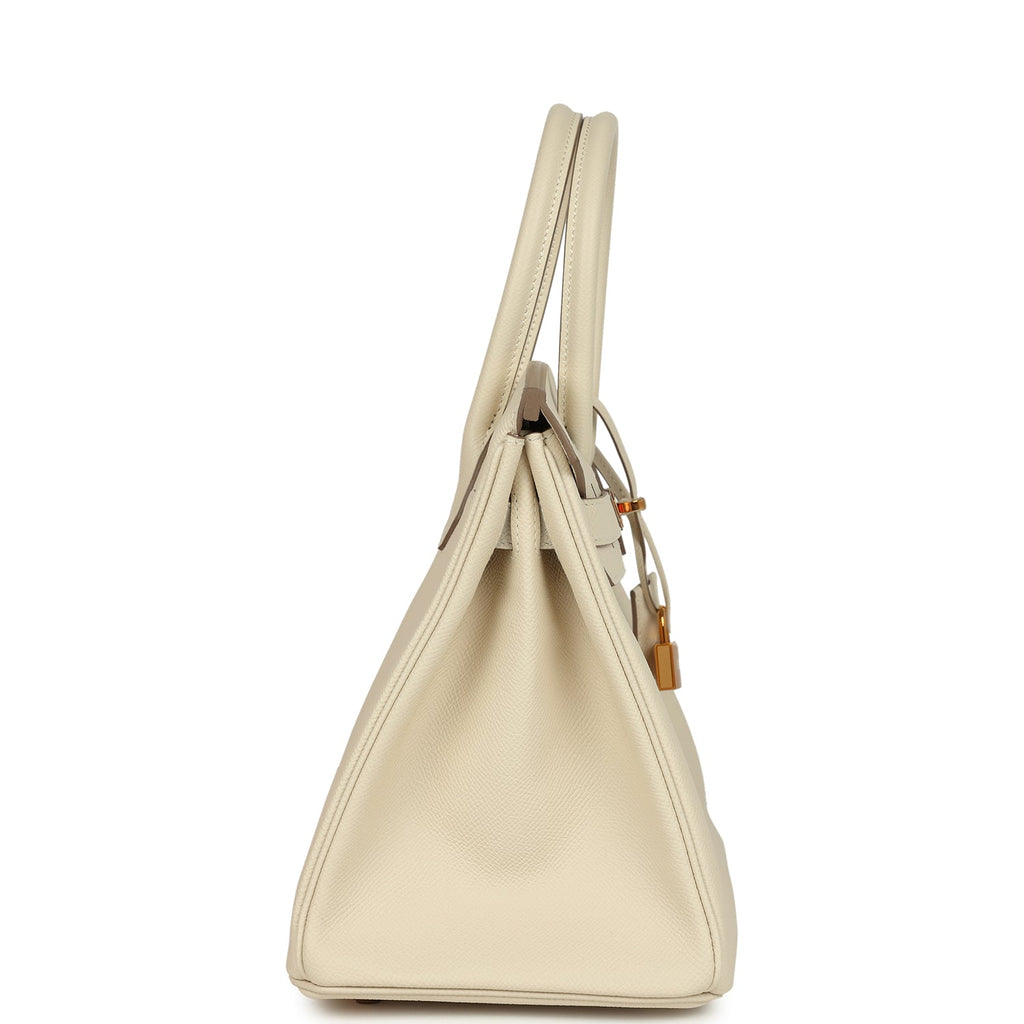 Birkin 30 Craie Epsom Rose Gold Hardware Bag