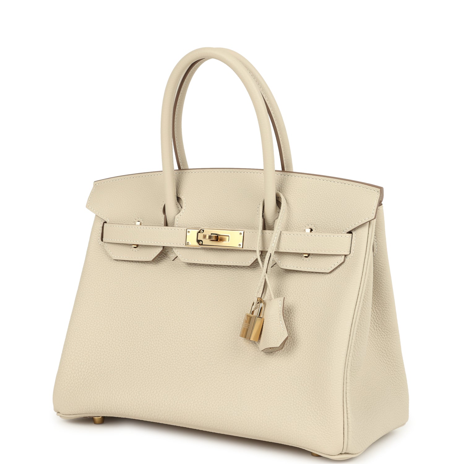 Birkin 30 Craie Togo Permabrass Hardware Bag