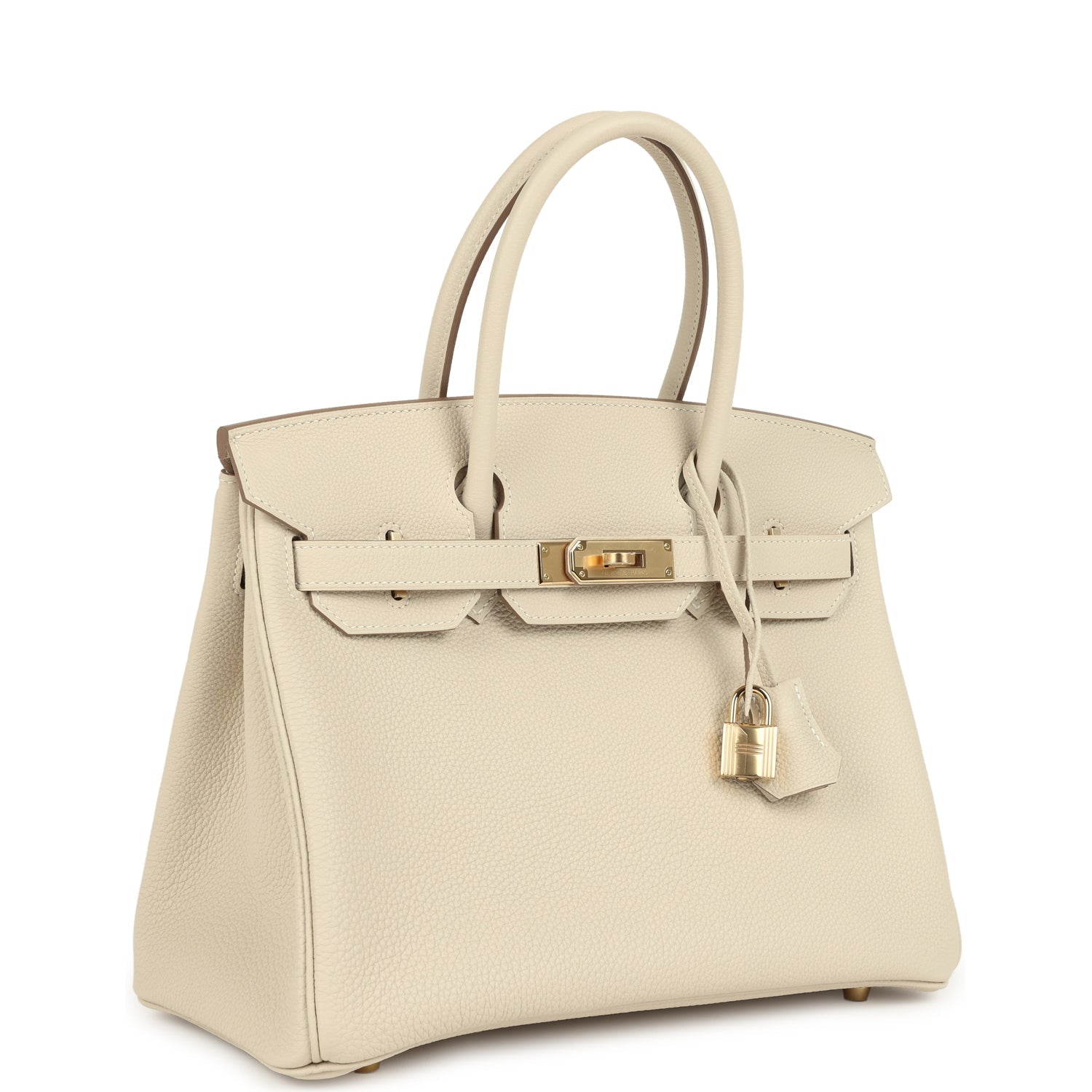 Birkin 30 Craie Togo Permabrass Hardware Bag