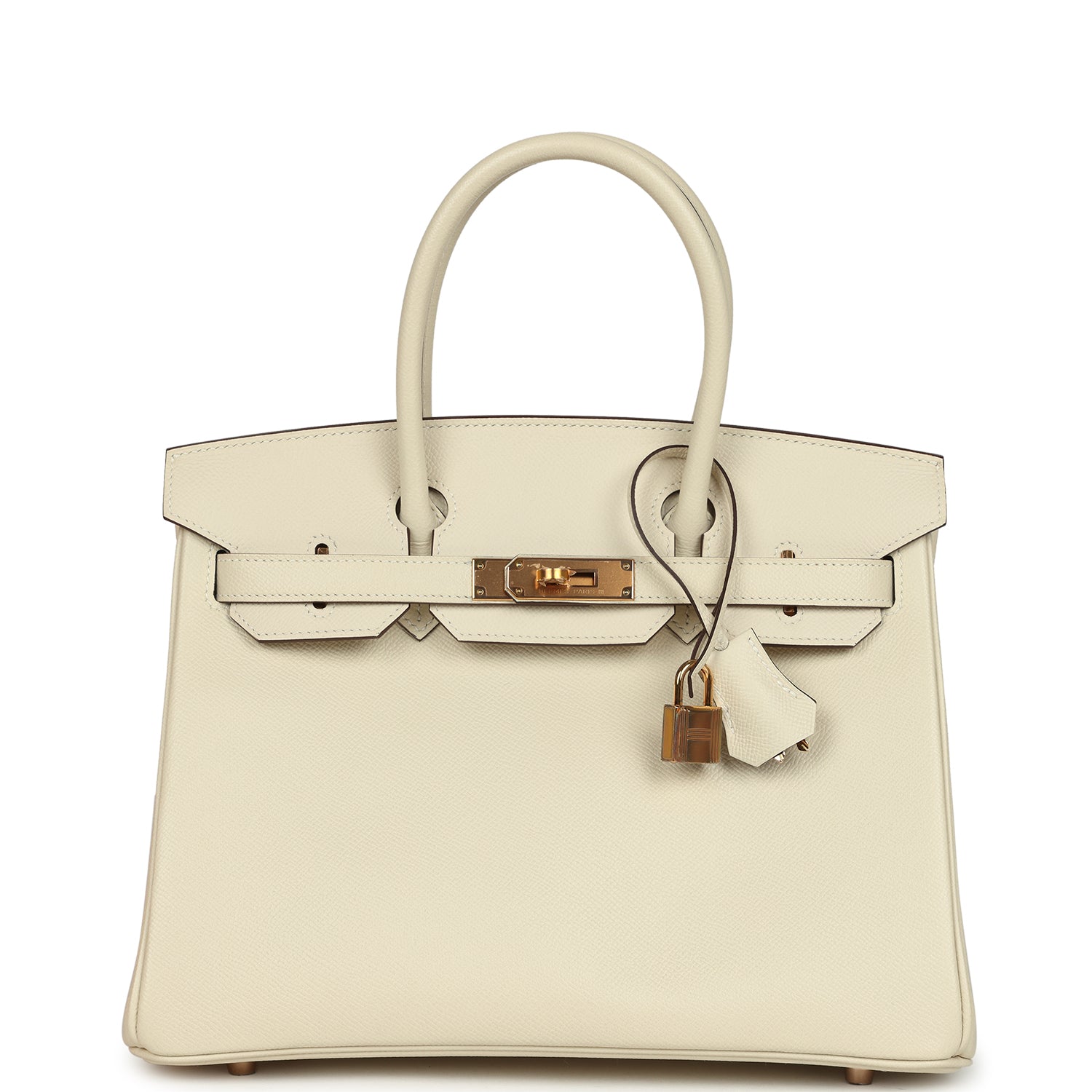 Birkin 30 Craie Verso Epsom Rose Gold Hardware Bag