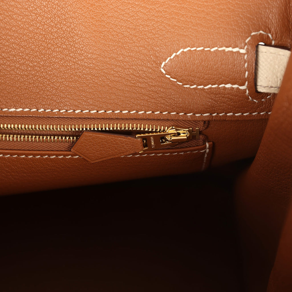 Birkin 30 Craie Verso Epsom Rose Gold Hardware Bag