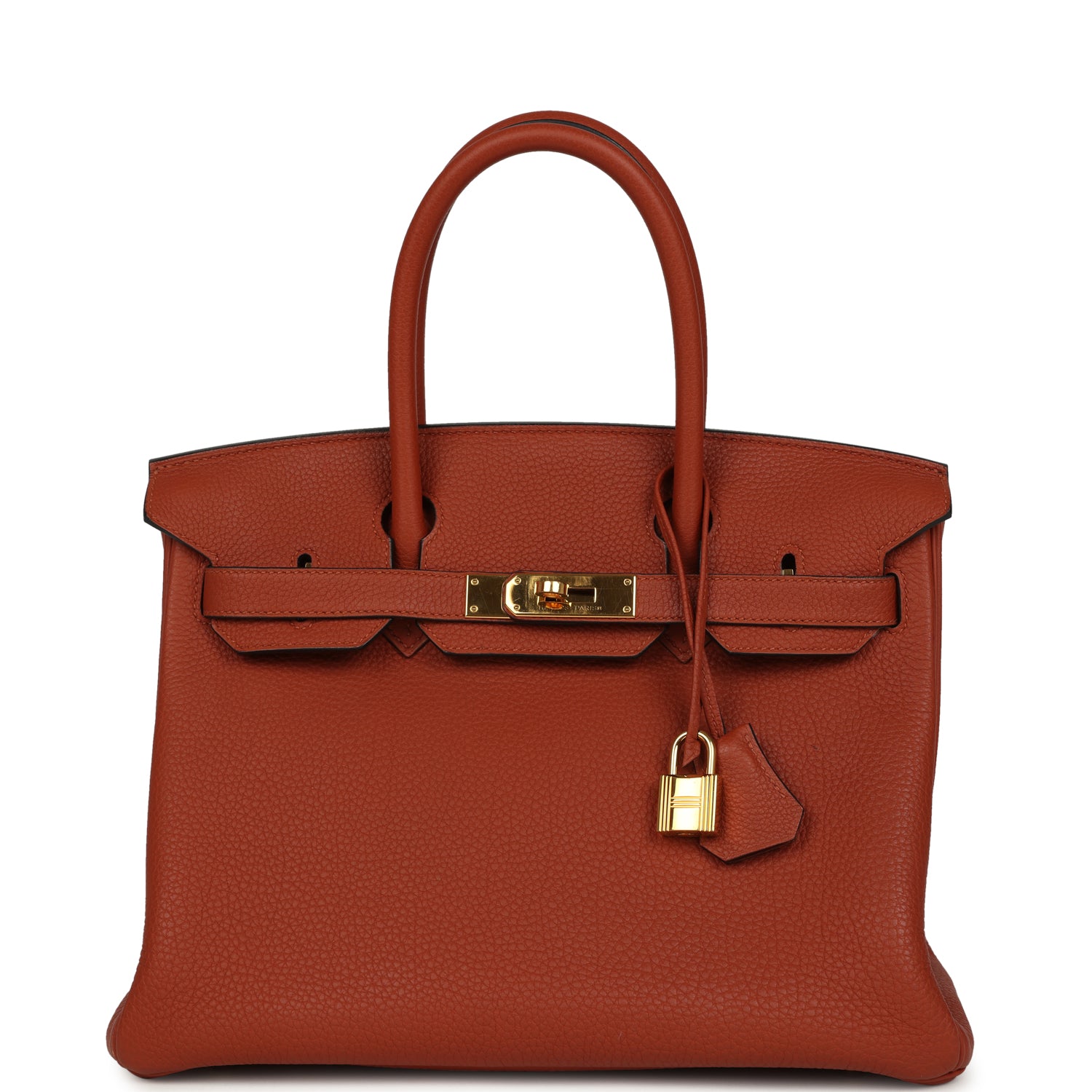 Birkin 30 Cuivre Togo Gold Hardware Bag