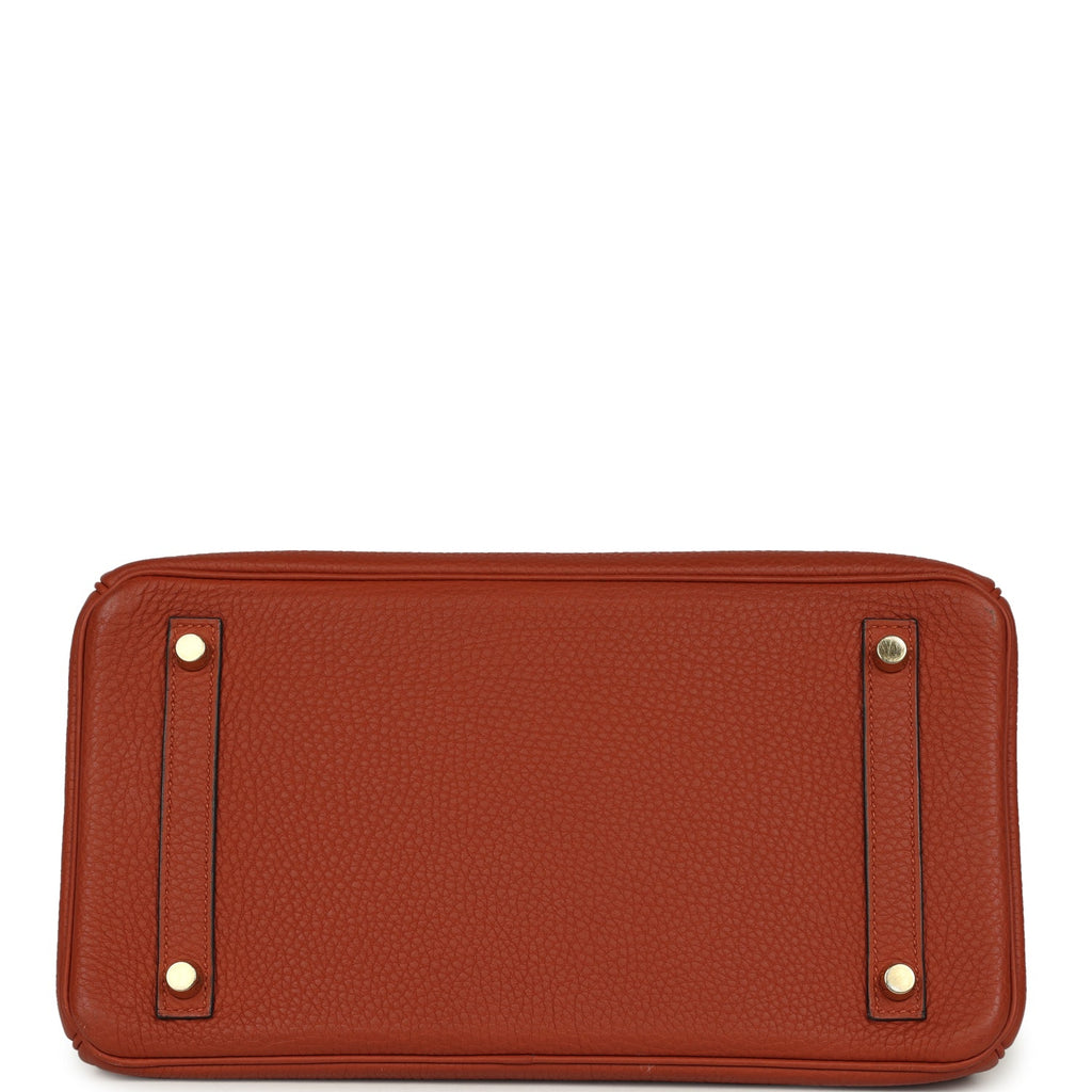 Birkin 30 Cuivre Togo Gold Hardware Bag