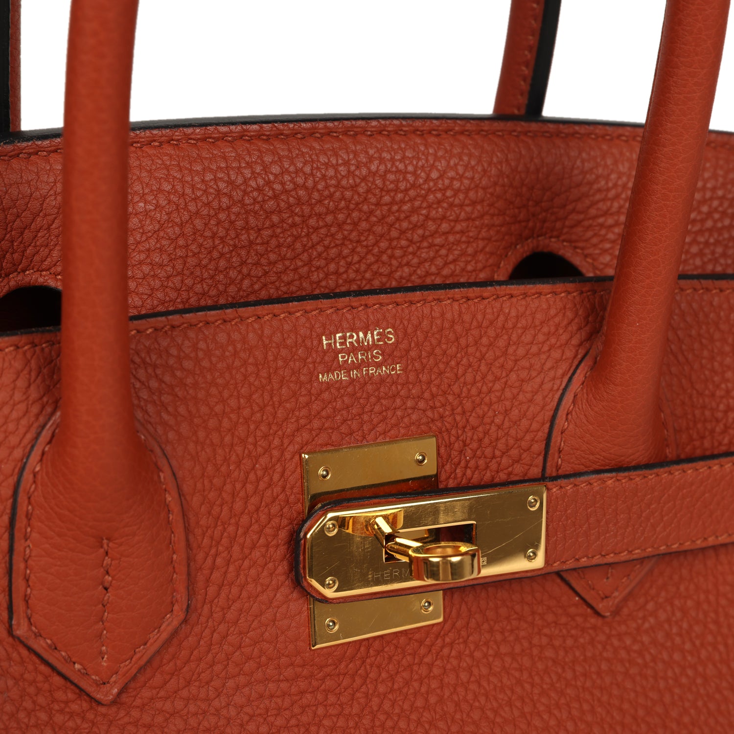 Birkin 30 Cuivre Togo Gold Hardware Bag