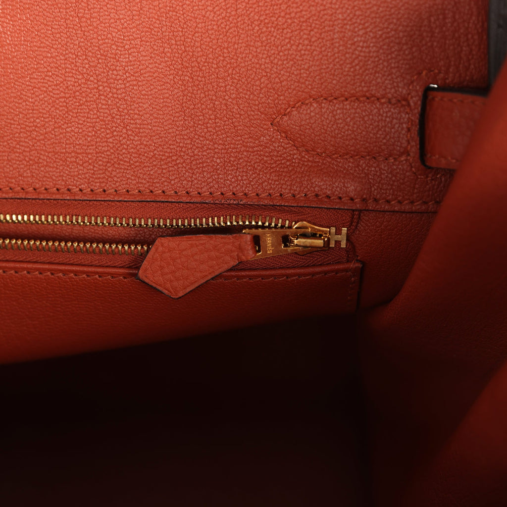 Birkin 30 Cuivre Togo Gold Hardware Bag