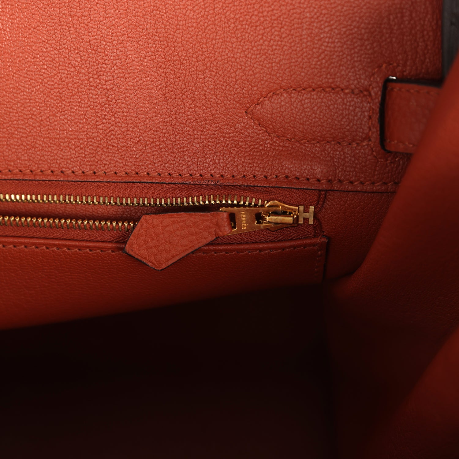 Birkin 30 Cuivre Togo Gold Hardware Bag