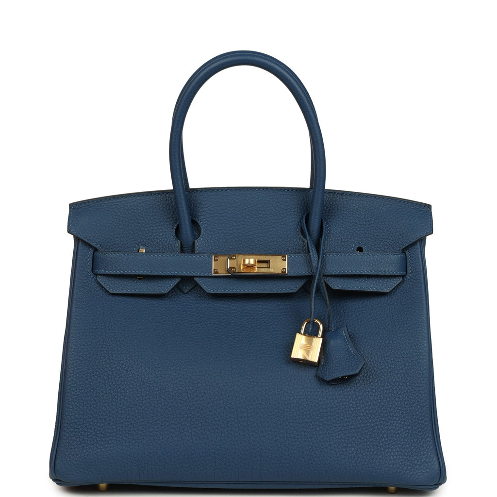 Birkin 30 Deep Bleu Togo Gold Hardware Bag