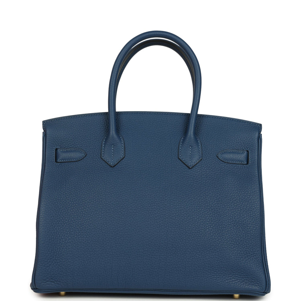 Birkin 30 Deep Bleu Togo Gold Hardware Bag