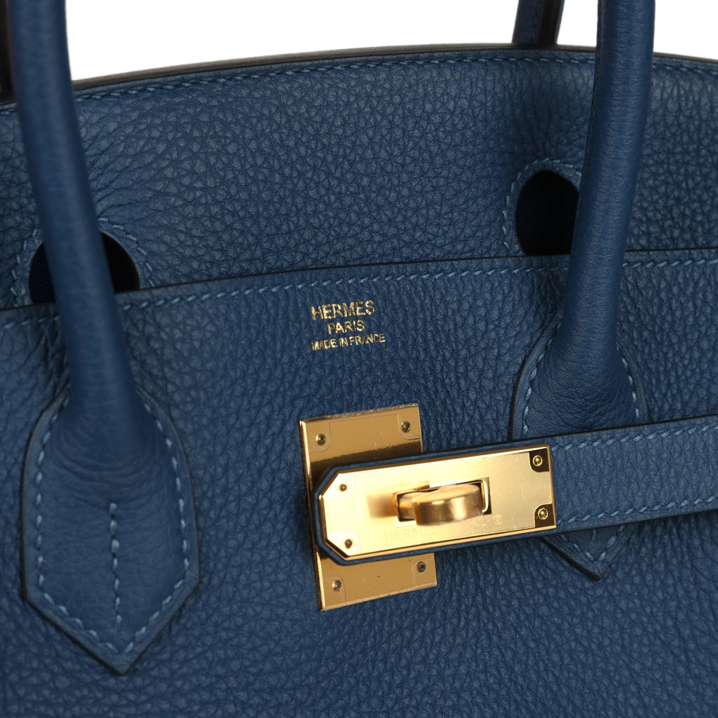 Birkin 30 Deep Bleu Togo Gold Hardware Bag