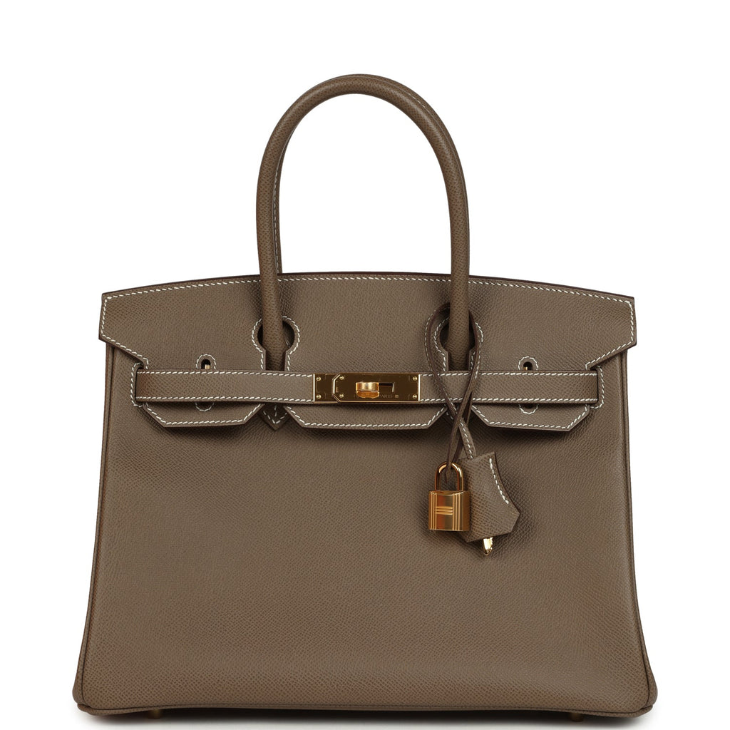 Birkin 30 Etoupe Epsom Gold Hardware Bag