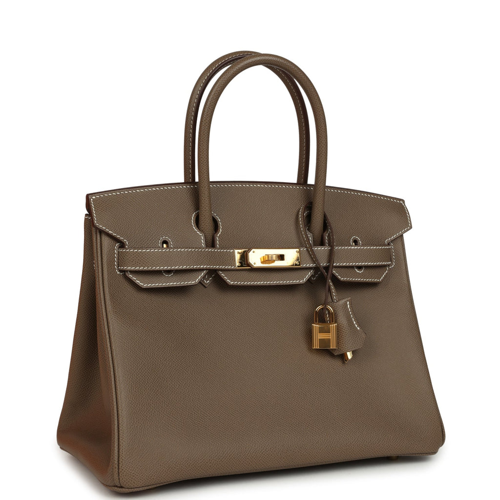 Birkin 30 Etoupe Epsom Gold Hardware Bag