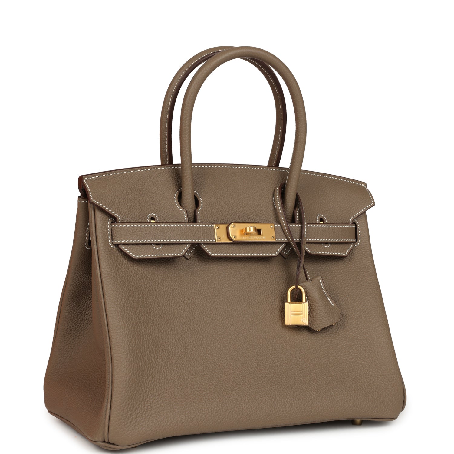 Birkin 30 Etoupe Togo Brushed Gold Hardware Bag