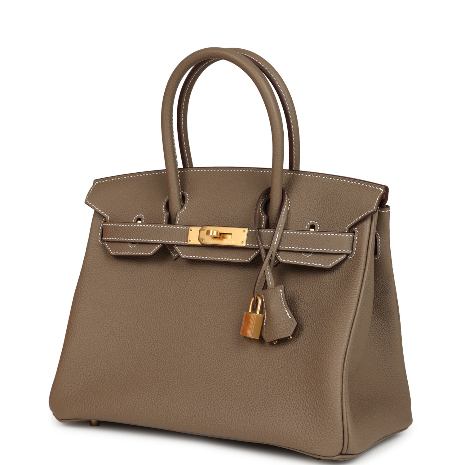 Birkin 30 Etoupe Togo Brushed Gold Hardware Bag