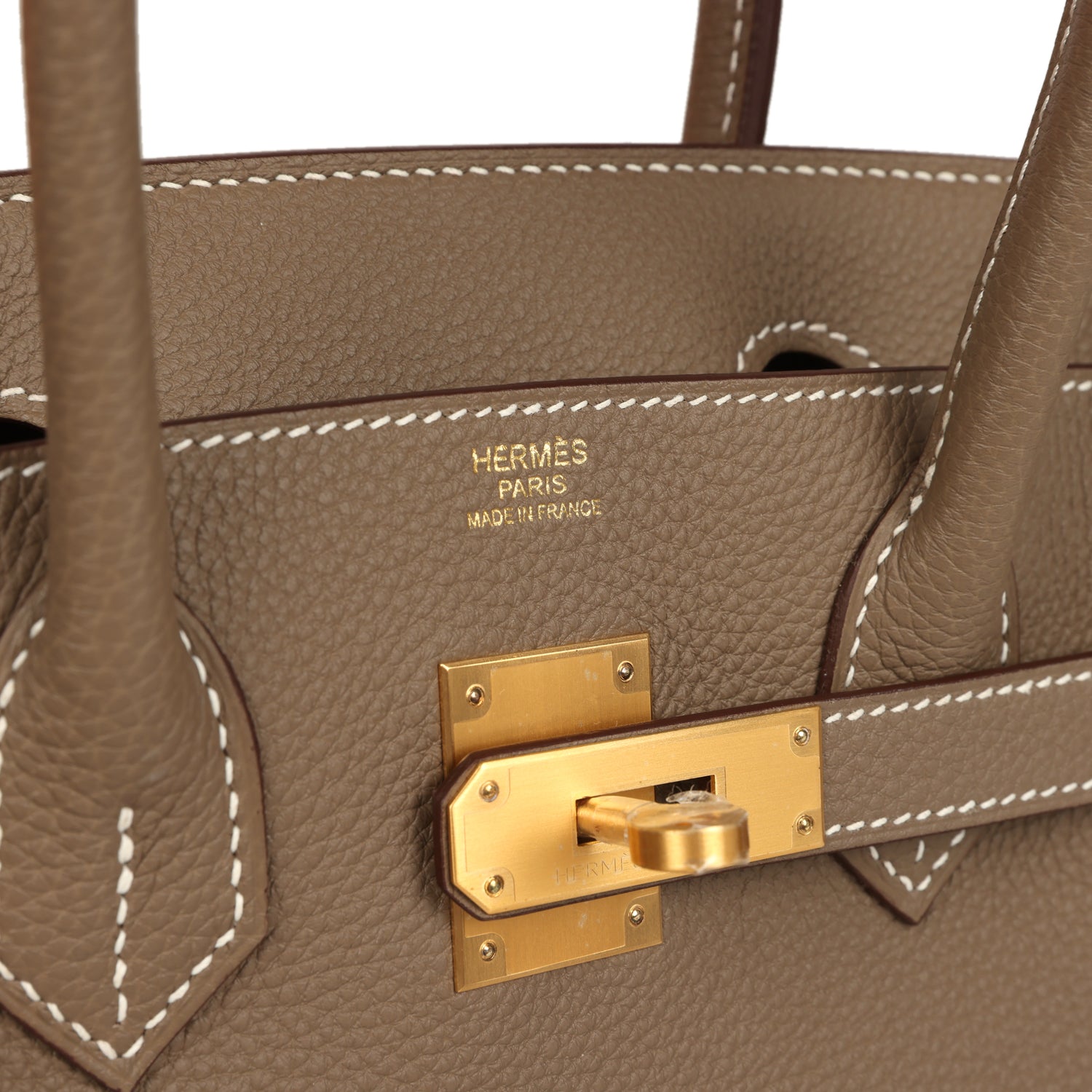 Birkin 30 Etoupe Togo Brushed Gold Hardware Bag