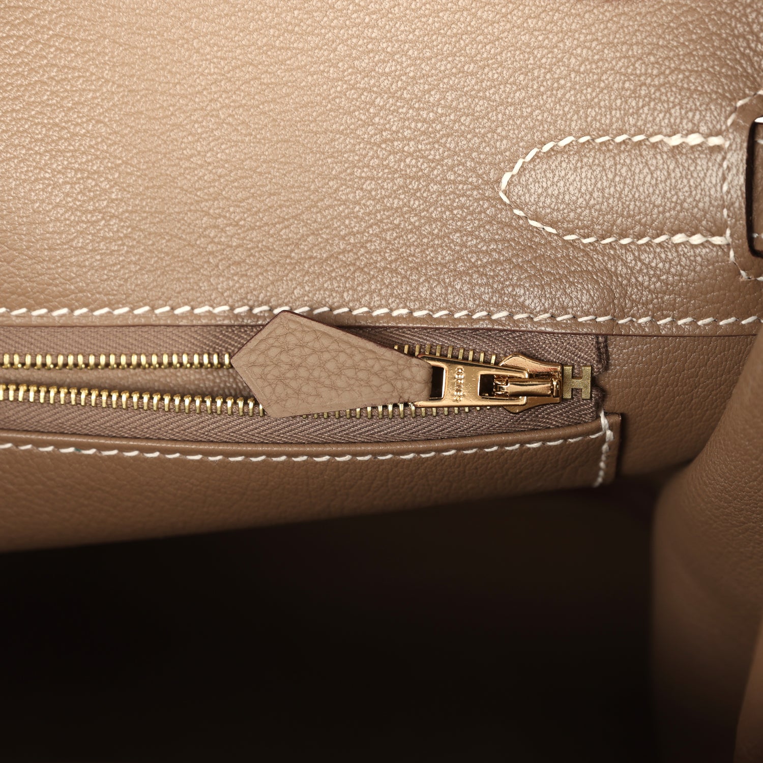 Birkin 30 Etoupe Togo Brushed Gold Hardware Bag