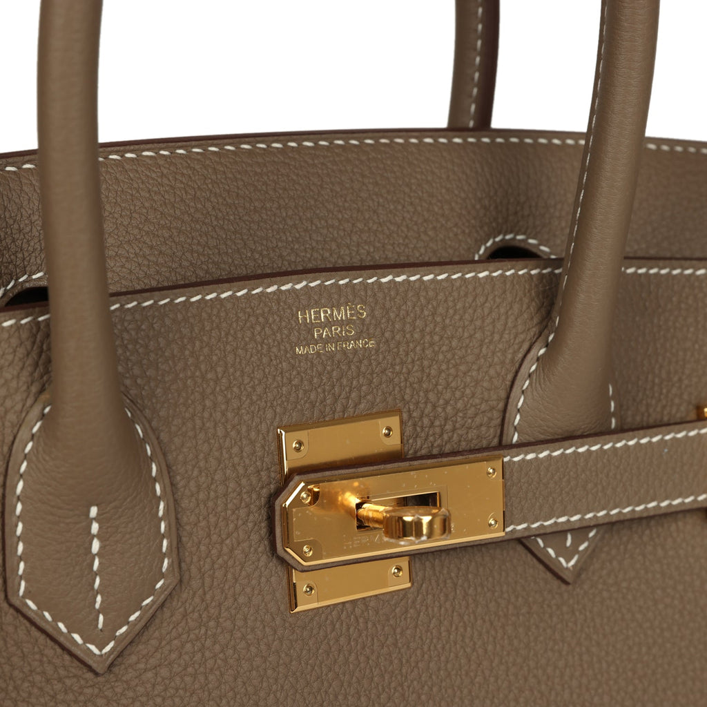 Birkin 30 Etoupe Togo Gold Hardware Bag