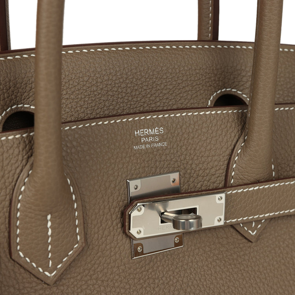 Birkin 30 Etoupe Togo Palladium Hardware Bag