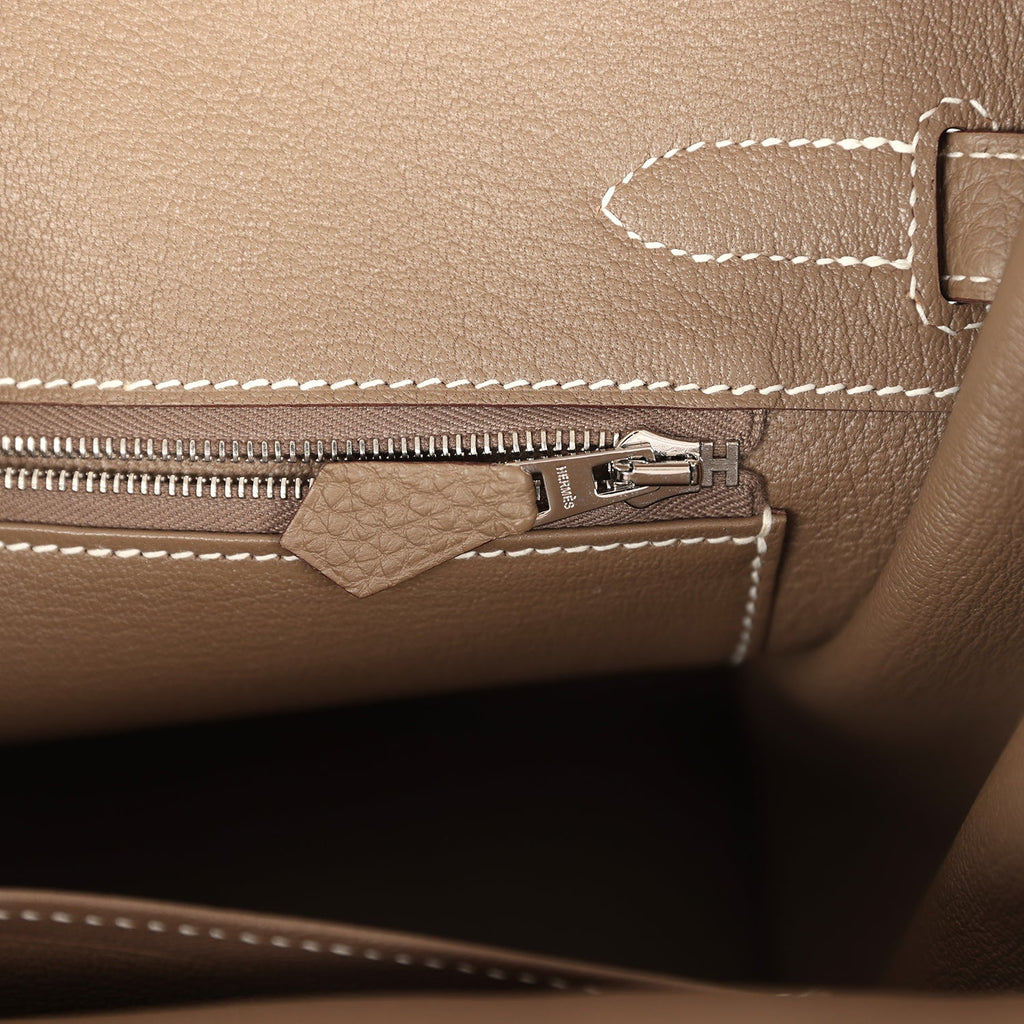 Birkin 30 Etoupe Togo Palladium Hardware Bag