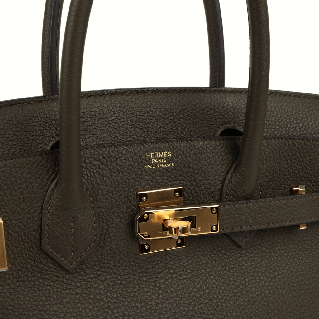 Birkin 30 Eucalyptus Togo Gold Hardware Bag