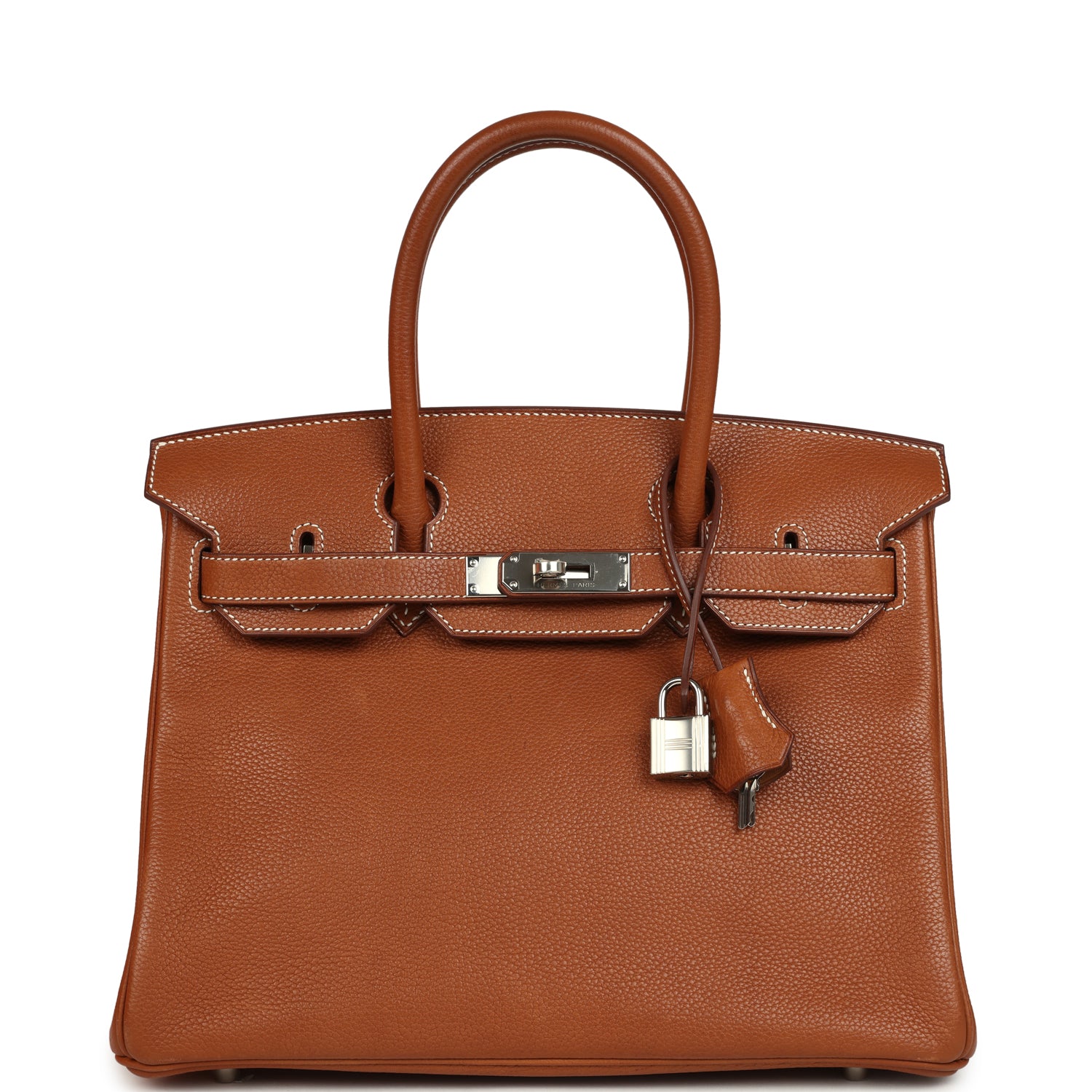 Birkin 30 Fauve Barenia Faubourg Palladium Hardware Bag