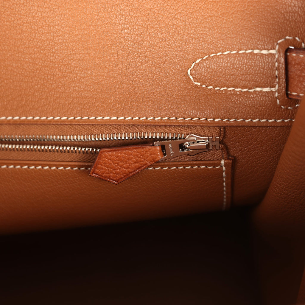 Birkin 30 Fauve Barenia Faubourg Palladium Hardware Bag