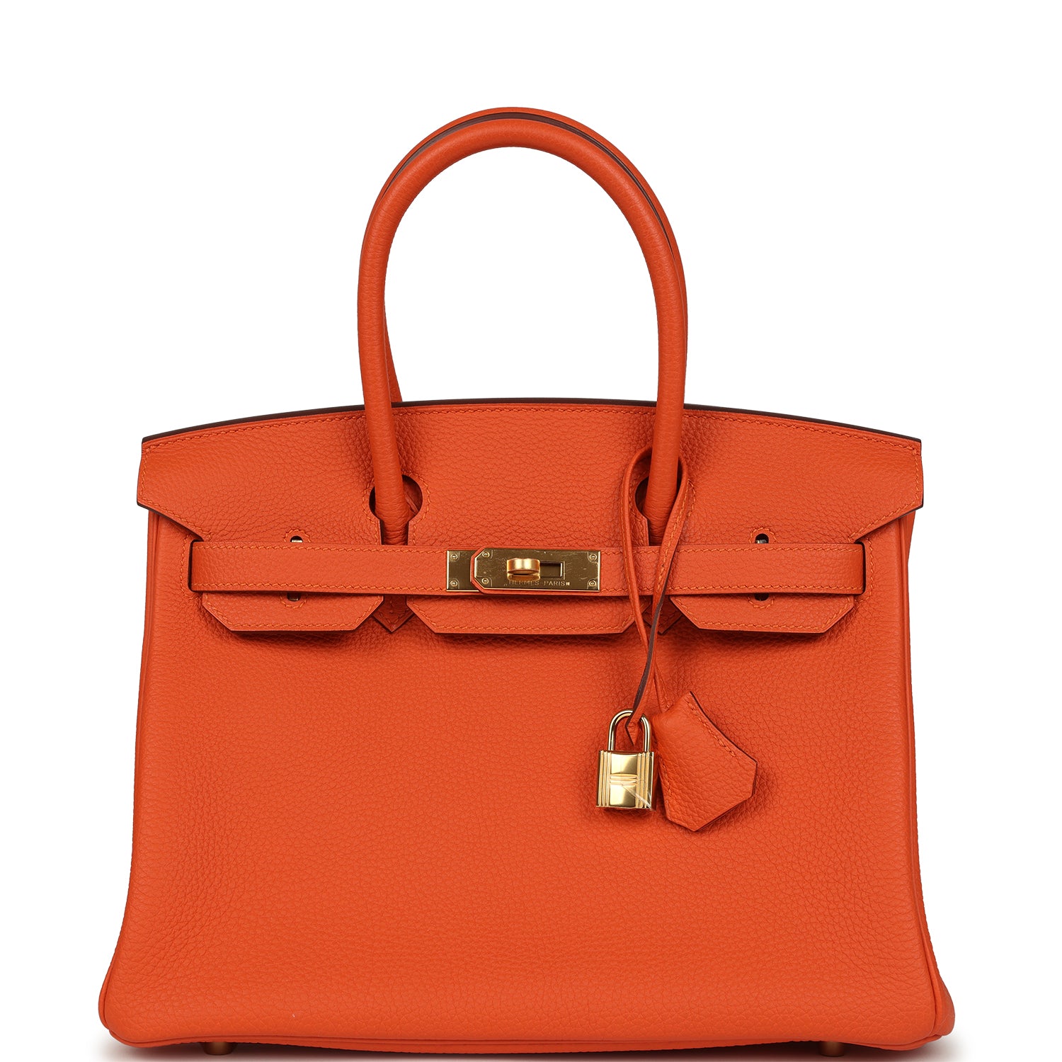 Birkin 30 Feu Togo Gold Hardware Bag