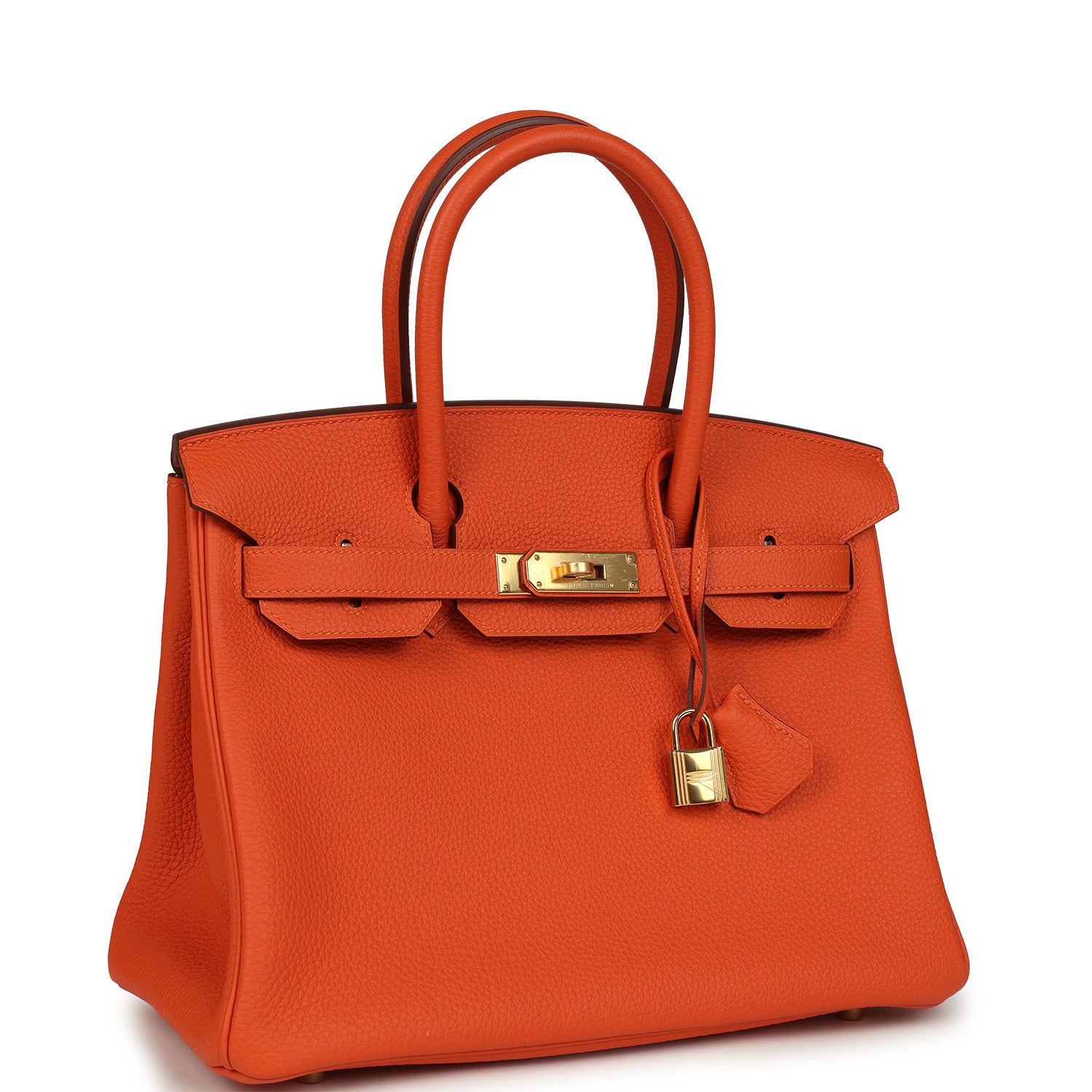 Birkin 30 Feu Togo Gold Hardware Bag