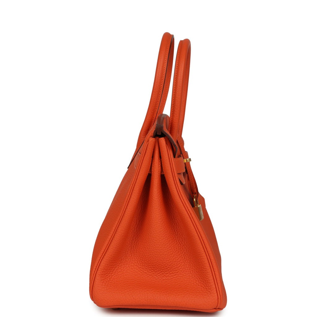 Birkin 30 Feu Togo Gold Hardware Bag