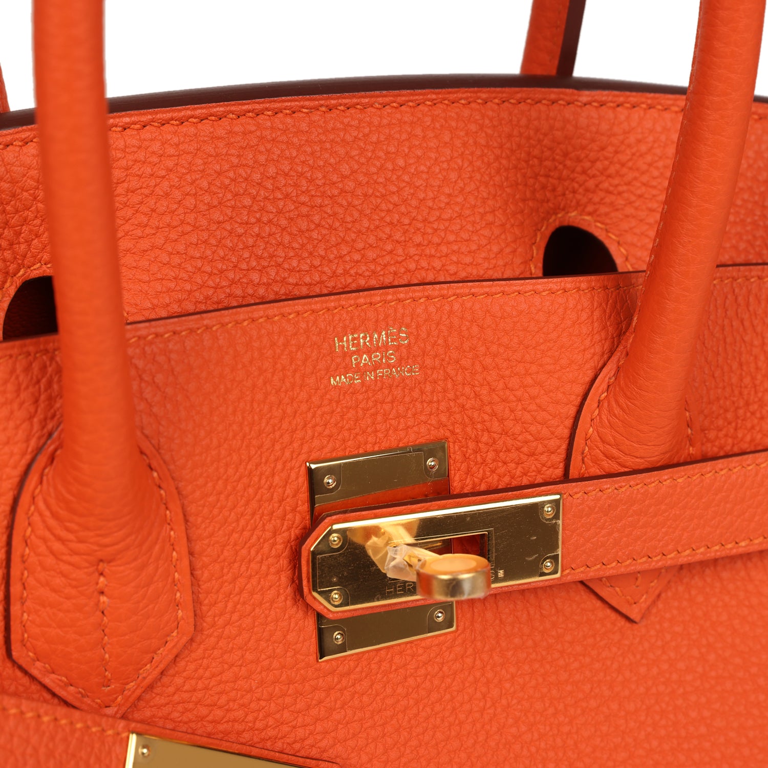 Birkin 30 Feu Togo Gold Hardware Bag