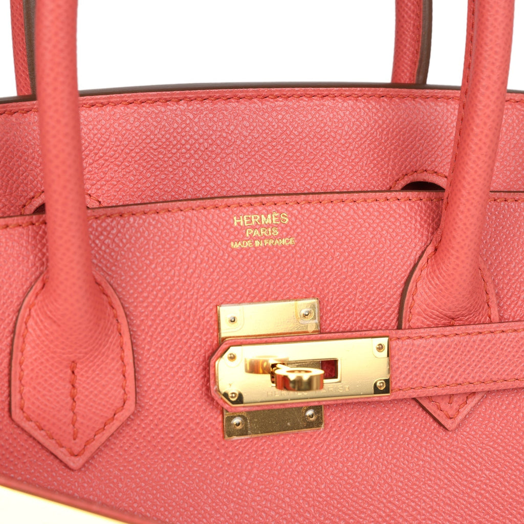 Birkin 30 Flamingo Epsom Gold Hardware Bag