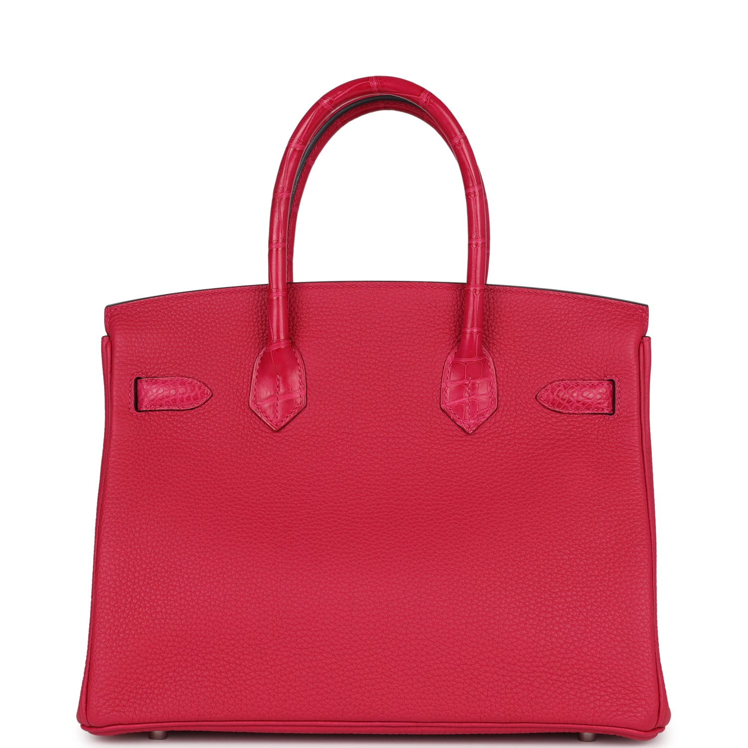 Birkin 30 Framboise Matte Alligator Togo Touch Palladium Hardware Bag